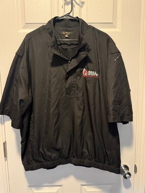 Ball State Black Short-Sleeve Performance Pullover Jacket
